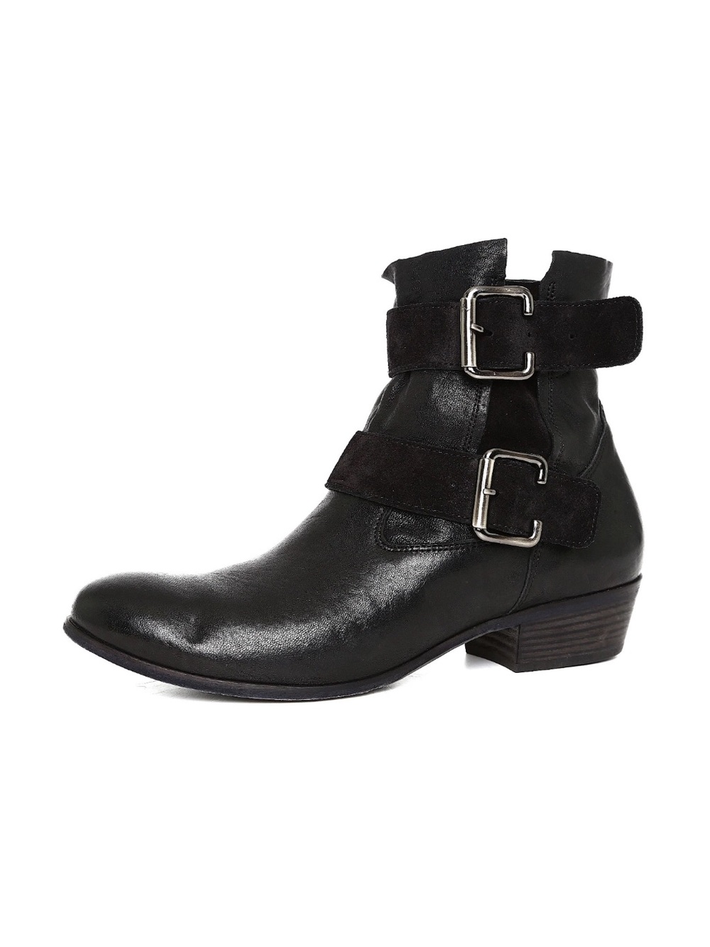 Paul Green  | Denver Belted Biker Leather Boot
Black Size  8